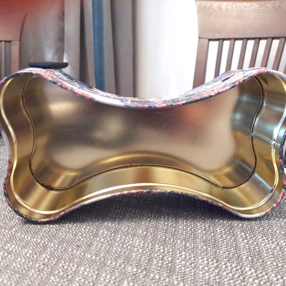 The Tin Box Company 2001 Bone Shaped Tin 7" length 2" Deep - Picture 10 of 10